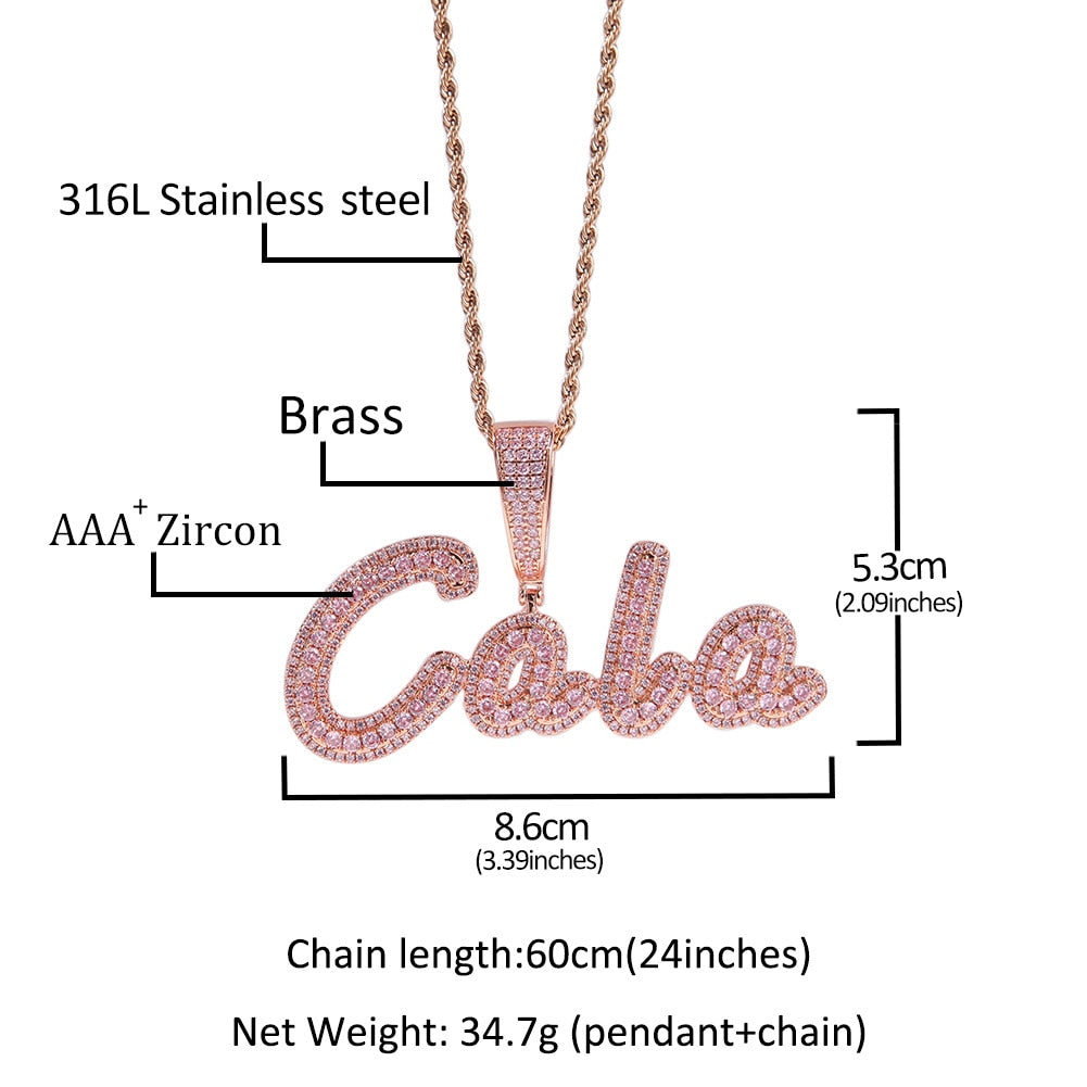 Custom Baguette Necklace